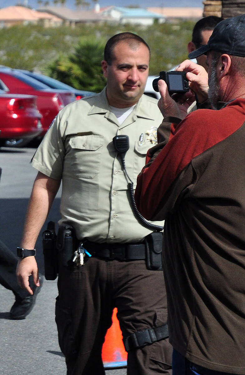 Nye County Sheriff Office's Sgt. David Boruchowitz during a recent event in Pahrump. (Special ...