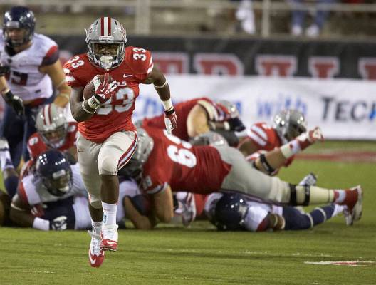 Shaquille Murray-Lawrence UNLV football in a game against Arizona at Sam Boyd Stadium on Septe ...
