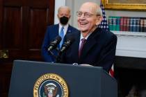 Supreme Court Associate Justice Stephen Breyer announces his retirement in the Roosevelt Room o ...