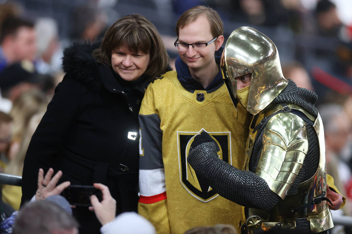 Fans attend the NHL All-Star Game at T-Mobile Arena in Las Vegas, Saturday, Feb. 5, 2022. (Erik ...