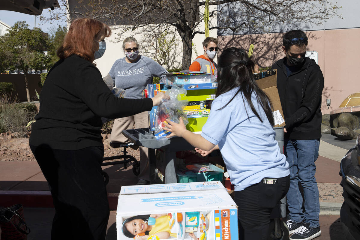 Suzan Smith, second from left, mother of Jonny Smith, who died in March 2019 while crossing the ...