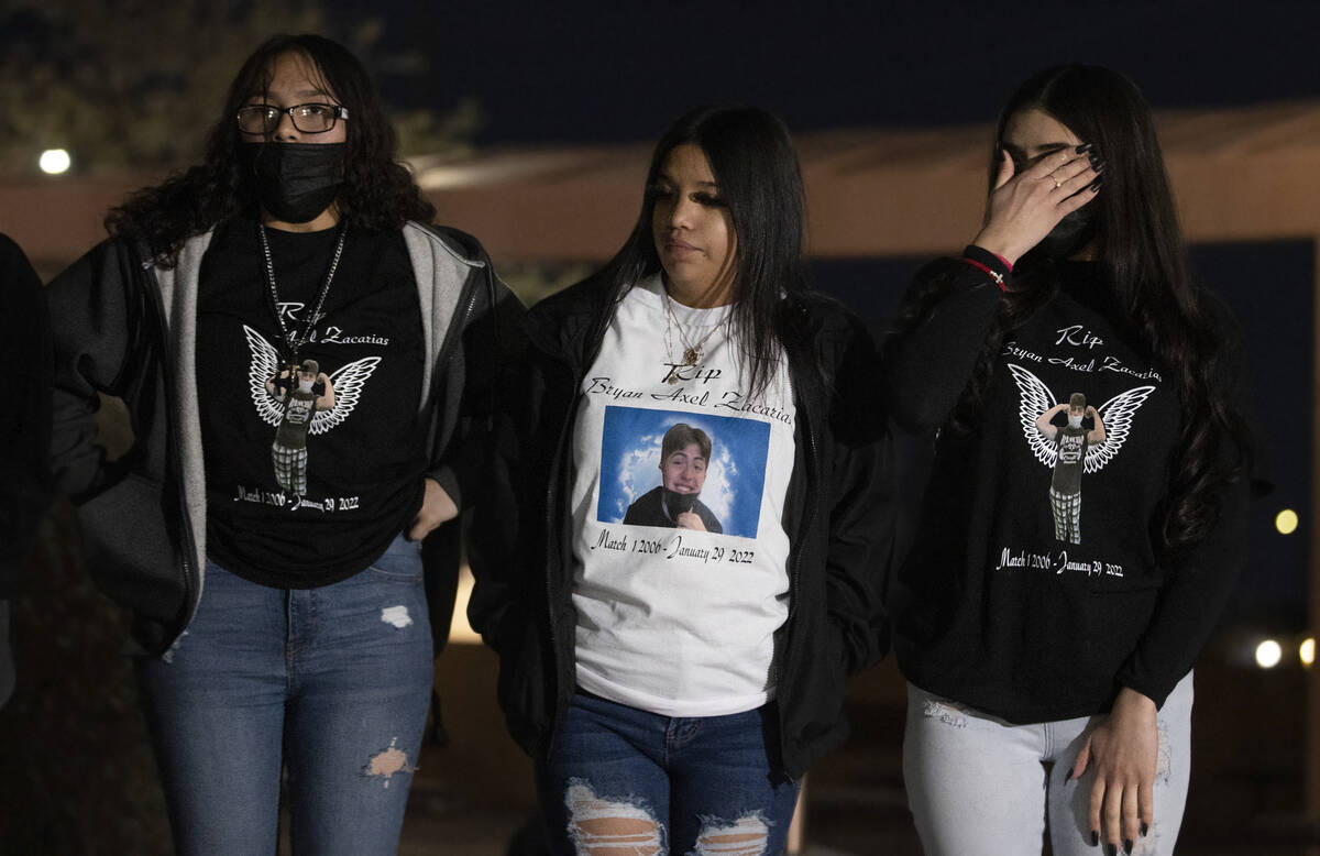 Friends of the the victims of the North Las Vegas car crash that killed nine people last week s ...