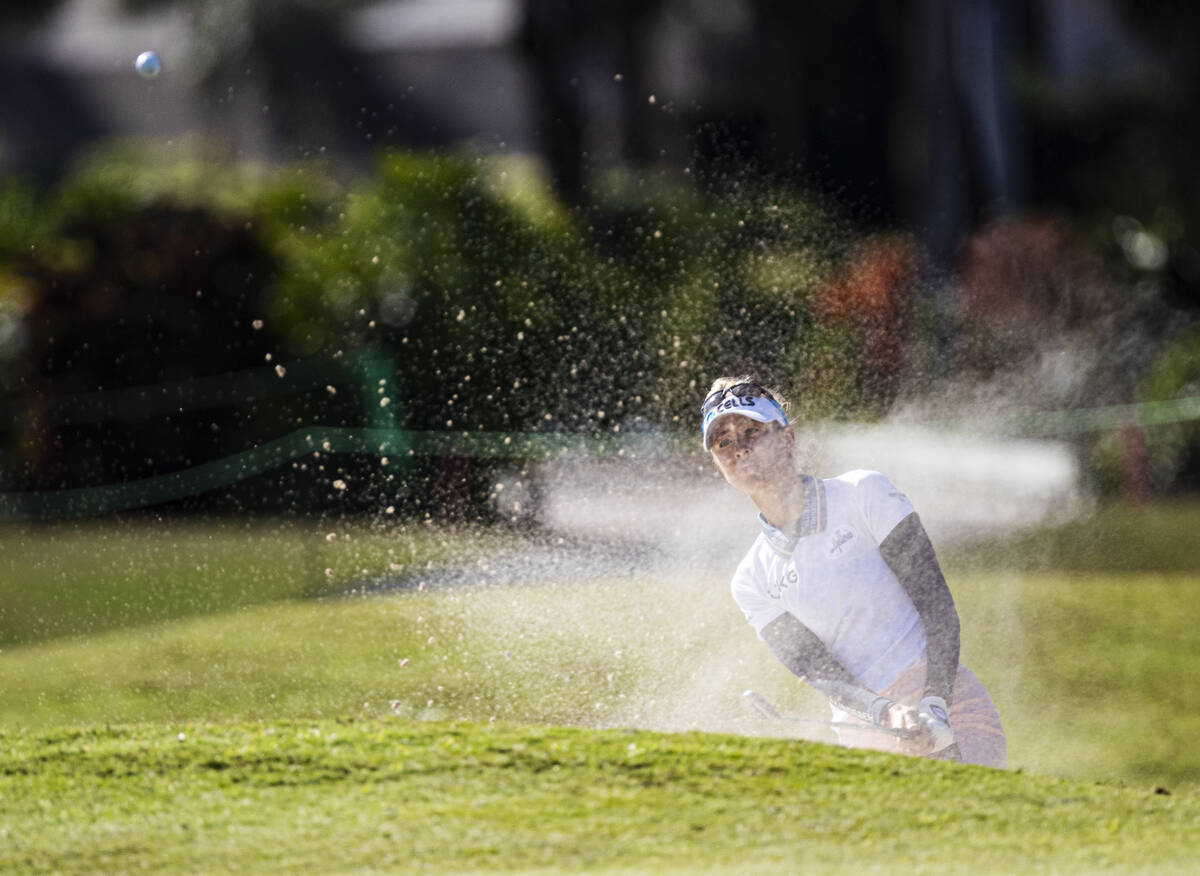 Nelly Korda plays during the second round of the LPGA Drive On Championship golf tournament at ...
