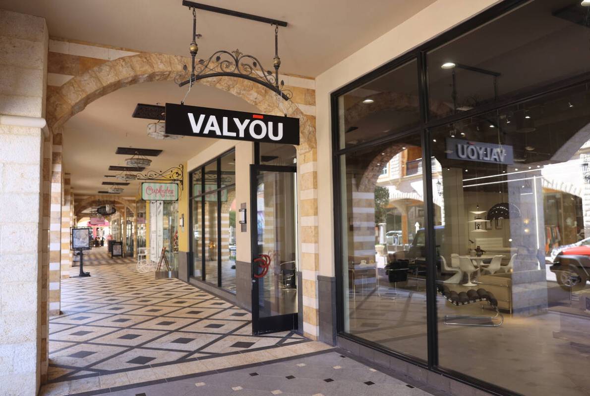 Valyou Furniture at Tivoli Village in Las Vegas Tuesday, Feb. 8, 2022. The Hawaiian furniture s ...