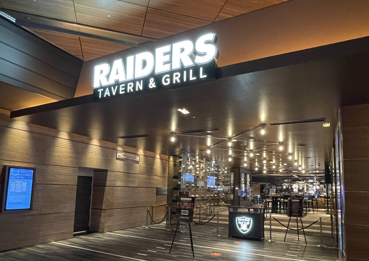 The Raiders Tavern & Grill entrance off the casino floor of the M Resort as seen on March , 29, ...