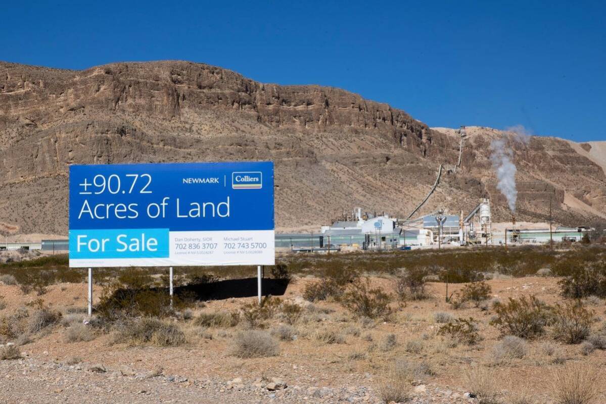 CertainTeed Manufacturing plant on Blue Diamond Road is seen next to a vacant land that recentl ...