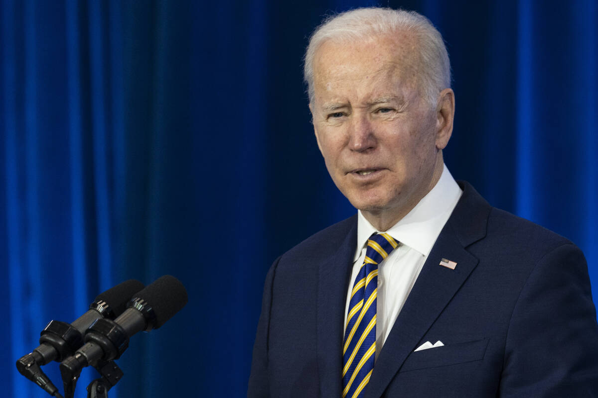 President Joe Biden speaks about prescription drug costs at the Daniel Technology Center of Ger ...