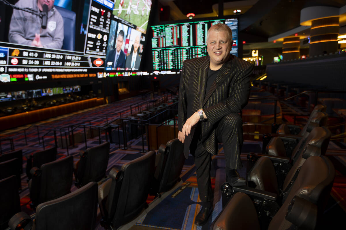 Circa CEO Derek Stevens is photographed during a tour of Circa hotel-casino, Thursday, Feb. 3, ...