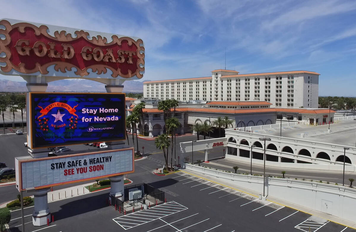 Gold Coast hotel-casino, seen in 2020 in Las Vegas. (Bizuayehu Tesfaye/Las Vegas Review-Journal)