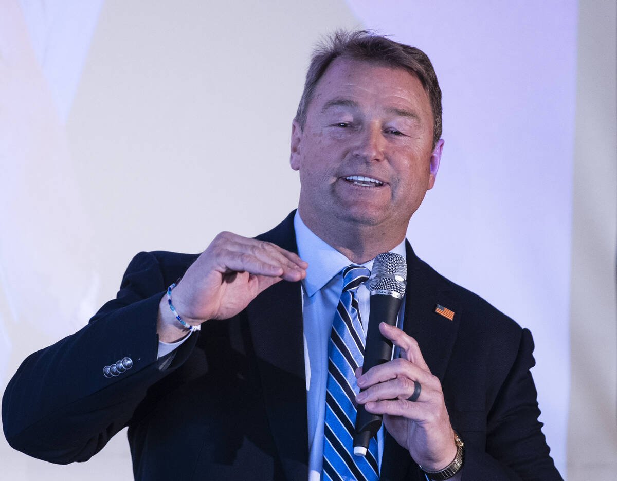 Former Nevada Sen. Dean Heller and current gubernatorial candidate speaks during the Republican ...