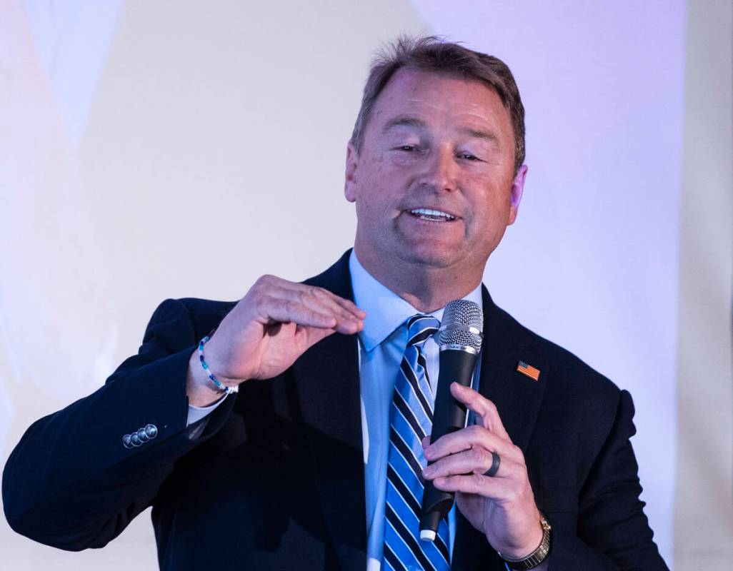 Former Nevada Sen. Dean Heller and current gubernatorial candidate speaks during the Republican ...