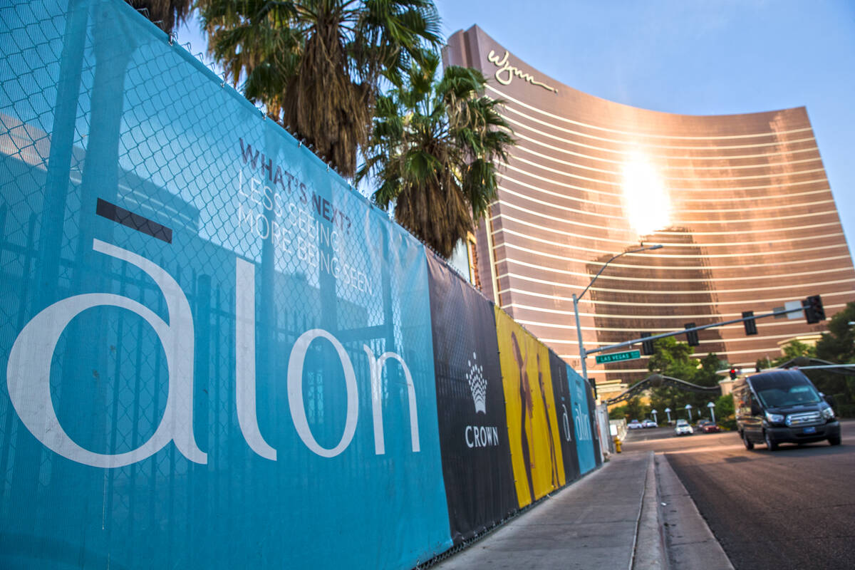 The Alon Las Vegas project site at Fashion Show Drive and Las Vegas Boulevard on Friday, Dec. 1 ...