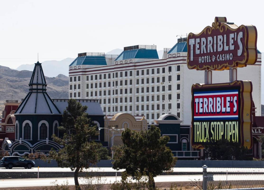 The closed down Terrible's hotel and casino shown on Wednesday, Feb. 16, 2022, in Jean. (Bizuay ...