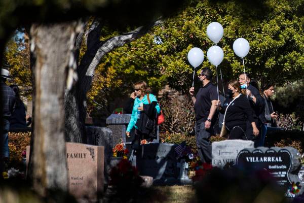 Mourners attend the service and burial of members of the Zacarias family who were killed in a c ...