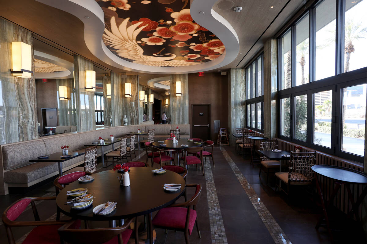 The Noodle Den at the Sahara Las Vegas Friday, Jan. 28, 2022. The new Strip-front eatery by che ...