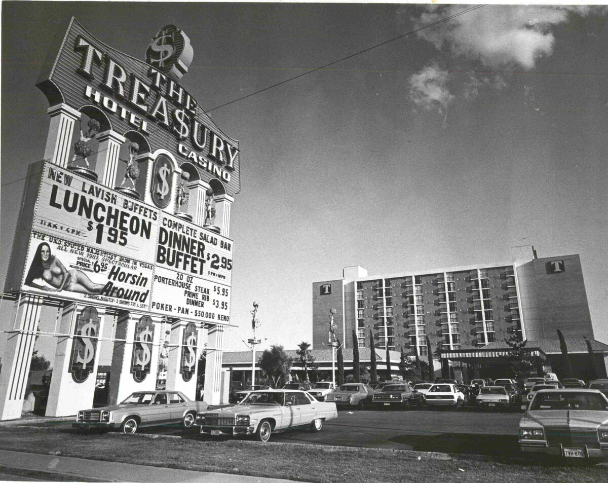 Treasury Hotel in 1982. (File, Wayne Kodey, Las Vegas Review-Journal)
