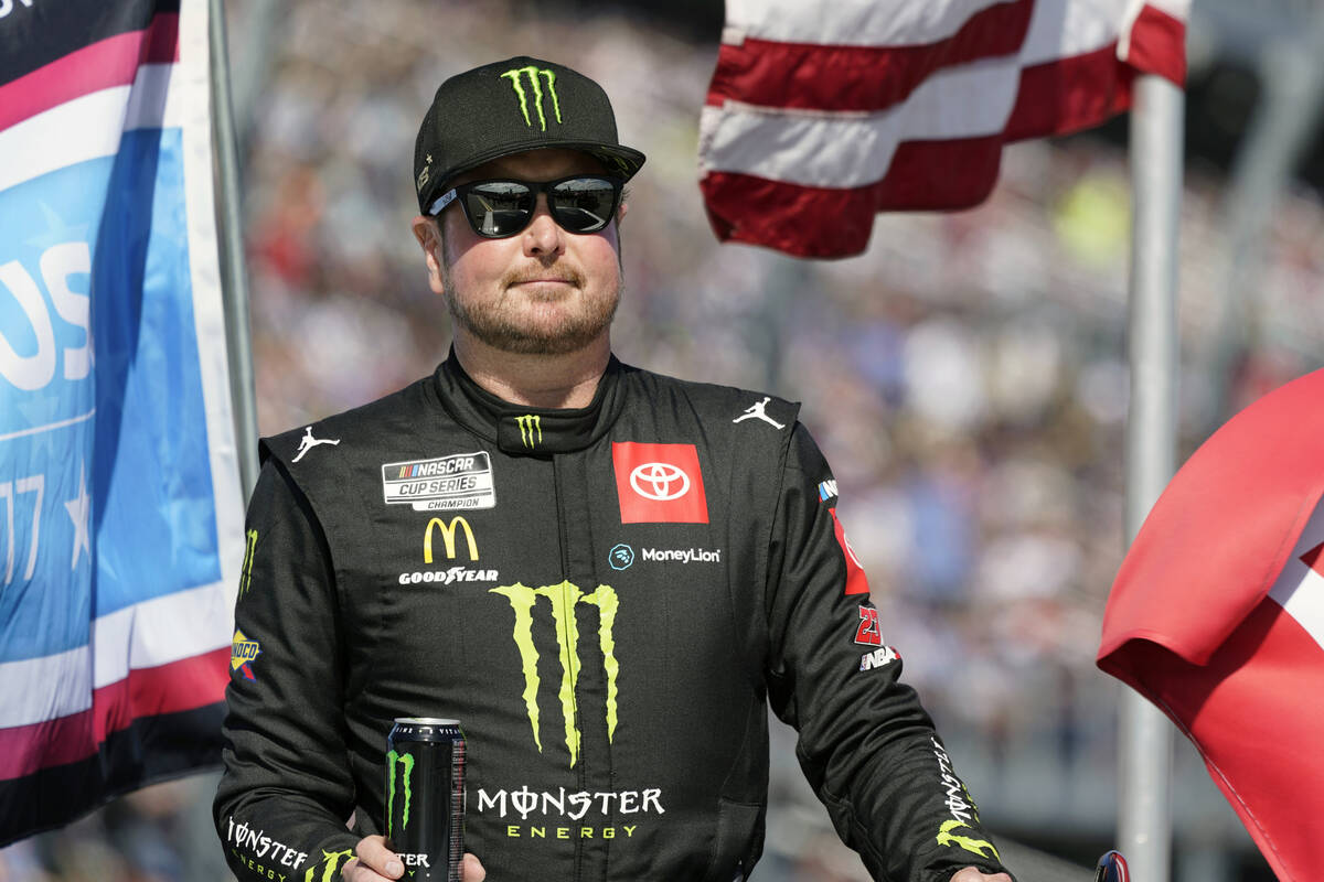 Kurt Busch on pit road during driver introductions before the NASCAR Daytona 500 auto race at D ...