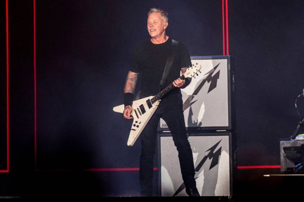 James Hetfield of Metallica performs at Welcome to Rockville at Daytona International Speedway ...