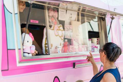 The Hello Kitty Cafe Truck serves treats and exclusive merchandise. (Hello Kitty Cafe Truck)
