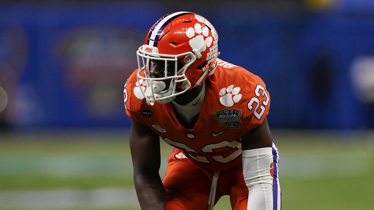 Clemson cornerback Andrew Booth Jr. plays against Ohio State during the second half of the Suga ...