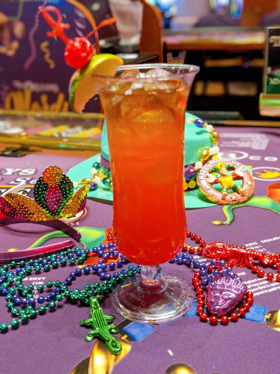 The Hurricane is the iconic drink of Mardi Gras (The Orleans)