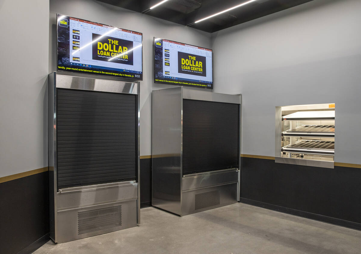 A self vending area is being installed in the concourse during a tour of the new Dollar Loan Ce ...