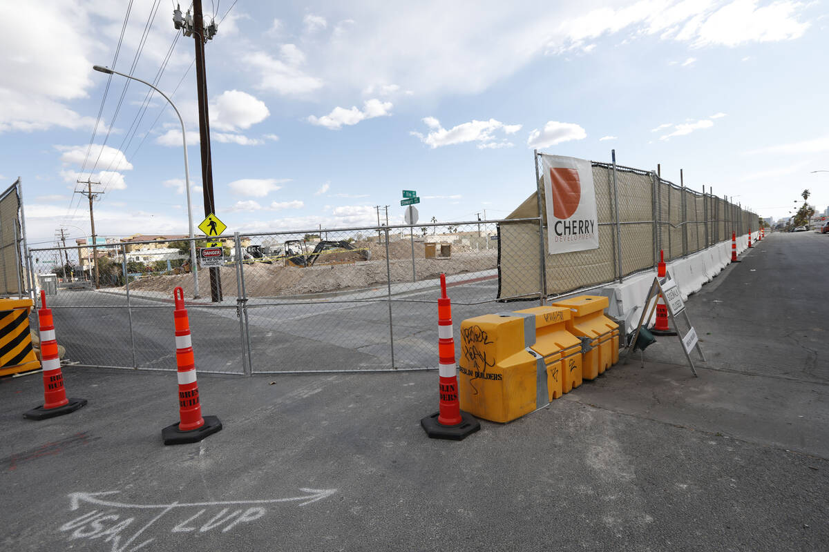 A construction site is seen at the intersection of Stewart Avenue and 11th Street, Friday, Marc ...