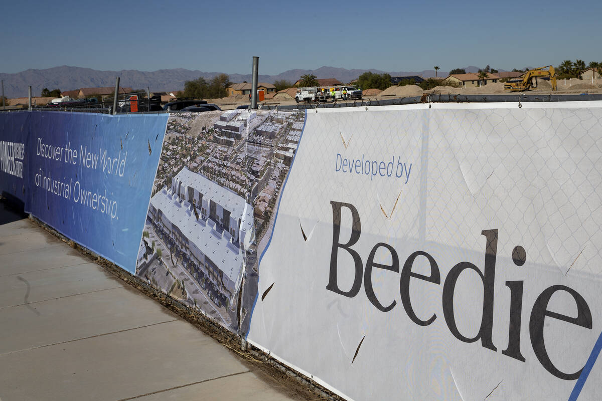 A construction site where Canadian developer Beedie is underway on a two-building industrial co ...