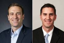 Adam Laxalt, left, and Wesley Duncan (Las Vegas Review-Journal)