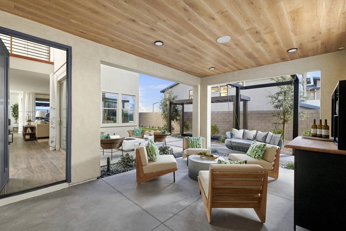 Kings Canyon by Tri Pointe Homes in the district of Redpoint at Summerlin is one of dozens of f ...