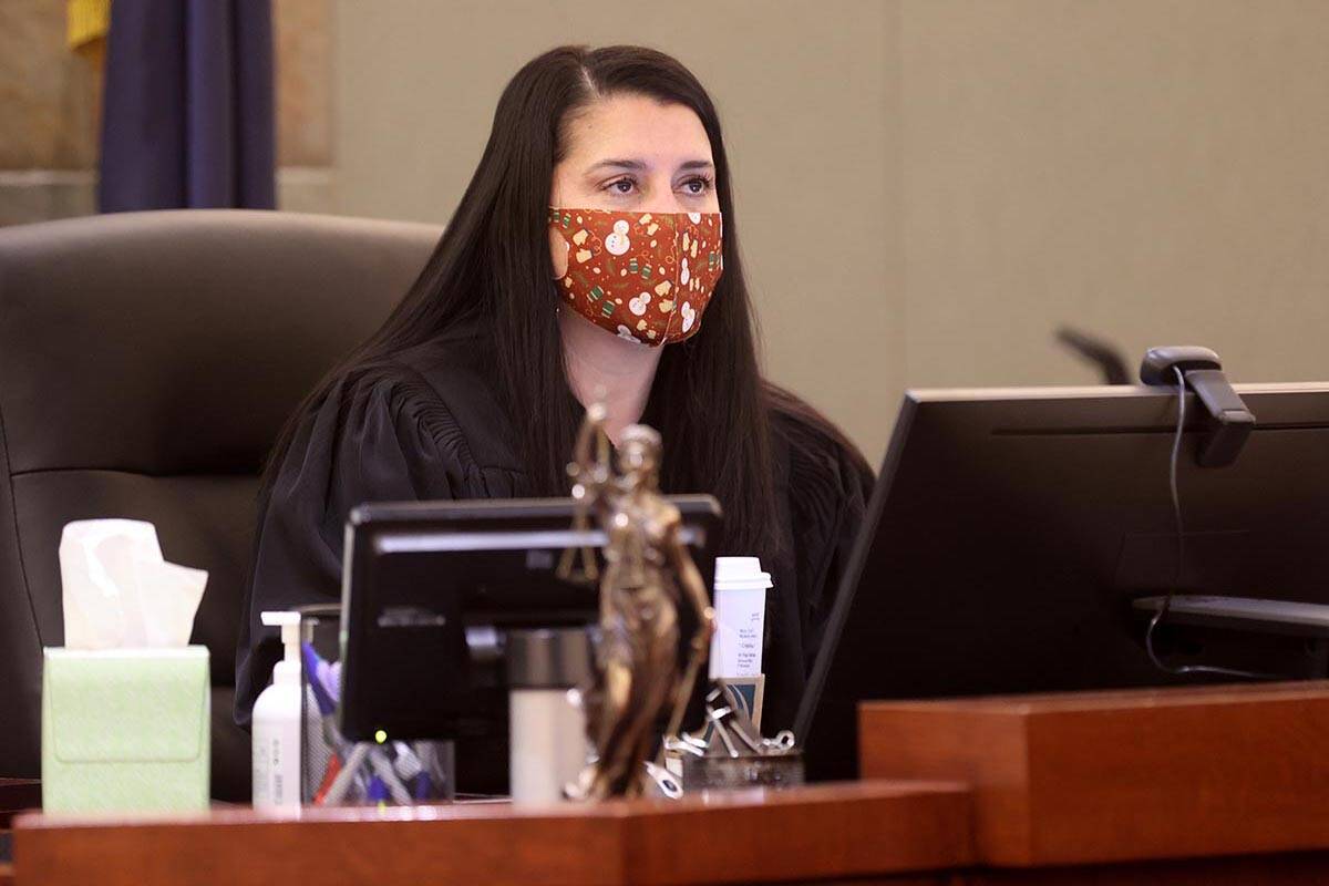 Clark County District Judge Cristina Silva, seen in January 2022. (K.M. Cannon/Las Vegas Review ...