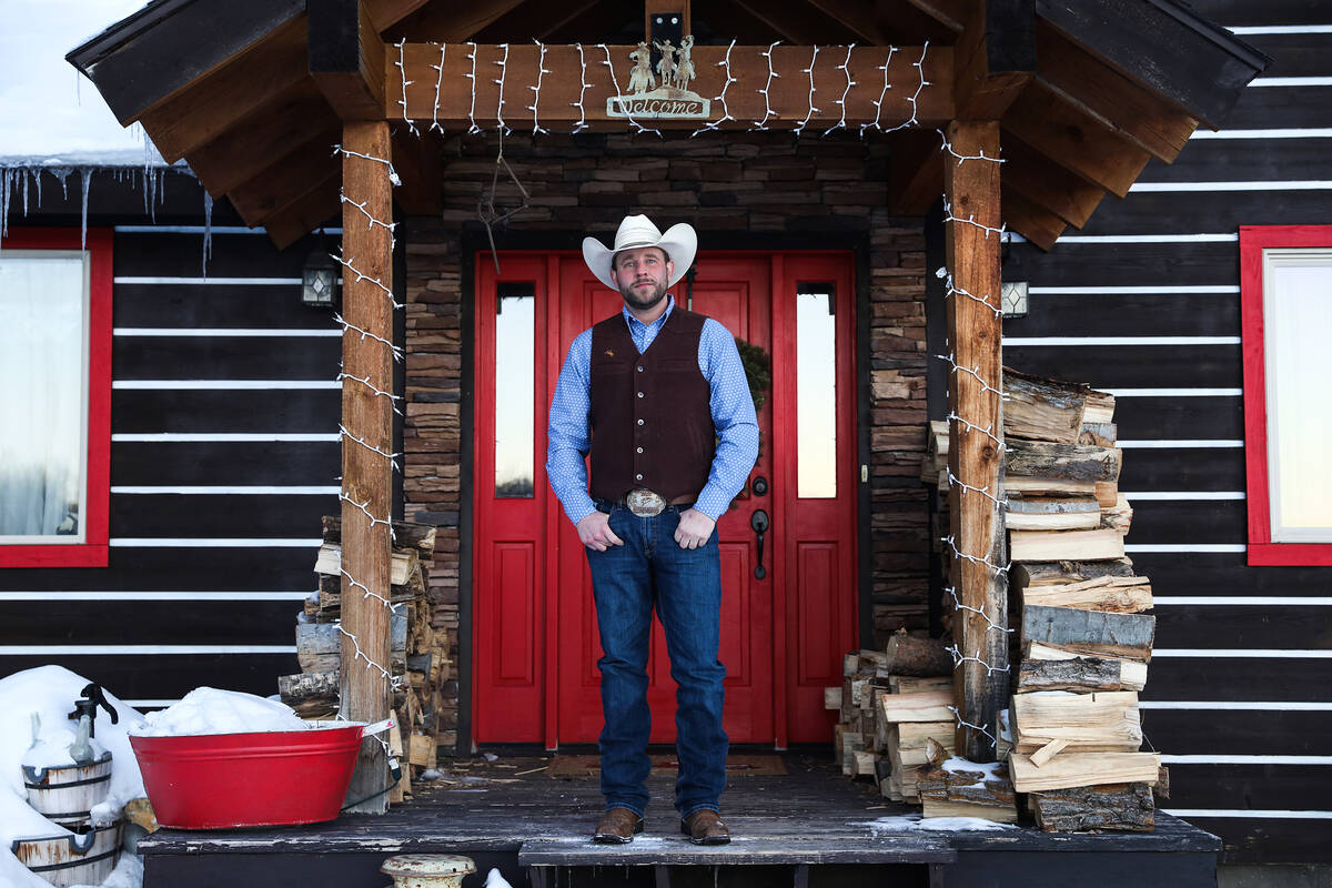 Josh Myers stands on the porch of his Driggs, Idaho, home. He said his daughter Emerson, once f ...