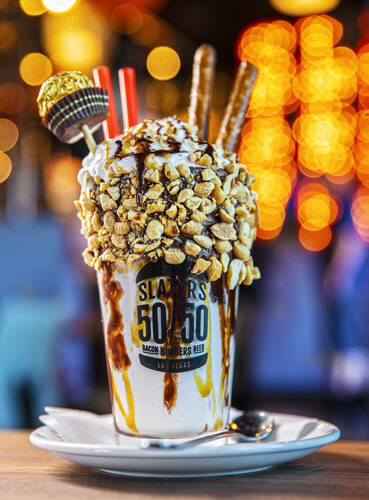 The Ferrero RoSHAKE at Slaters 50/50 in Las Vegas. (Benjamin Hager/Las Vegas Review-Journal) @b ...