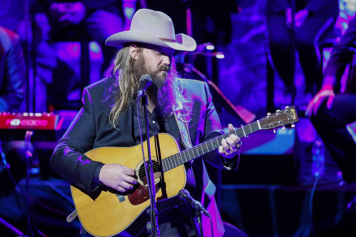 Chris Stapleton performs at the 2018 Medallion Ceremony at the Country Music Hall of Fame and M ...