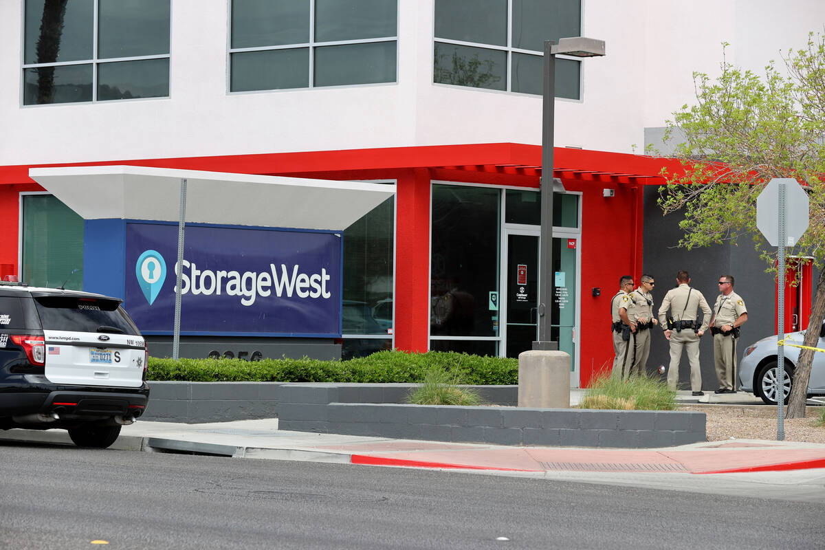 Las Vegas police investigate a “suspicious death” in a storage unite near Durango ...