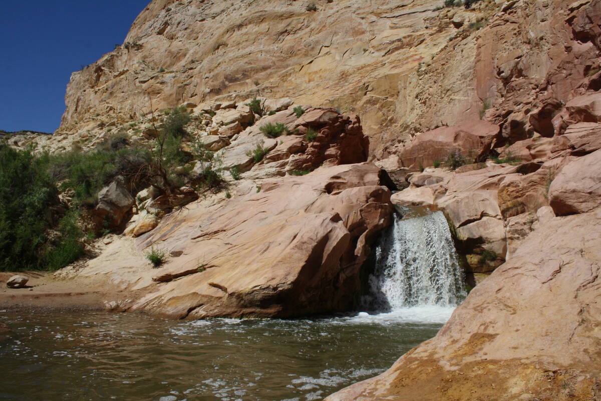 A small waterfall along the Fremont River in Capitol Reef National Park, Utah. (Deborah Wall/Sp ...