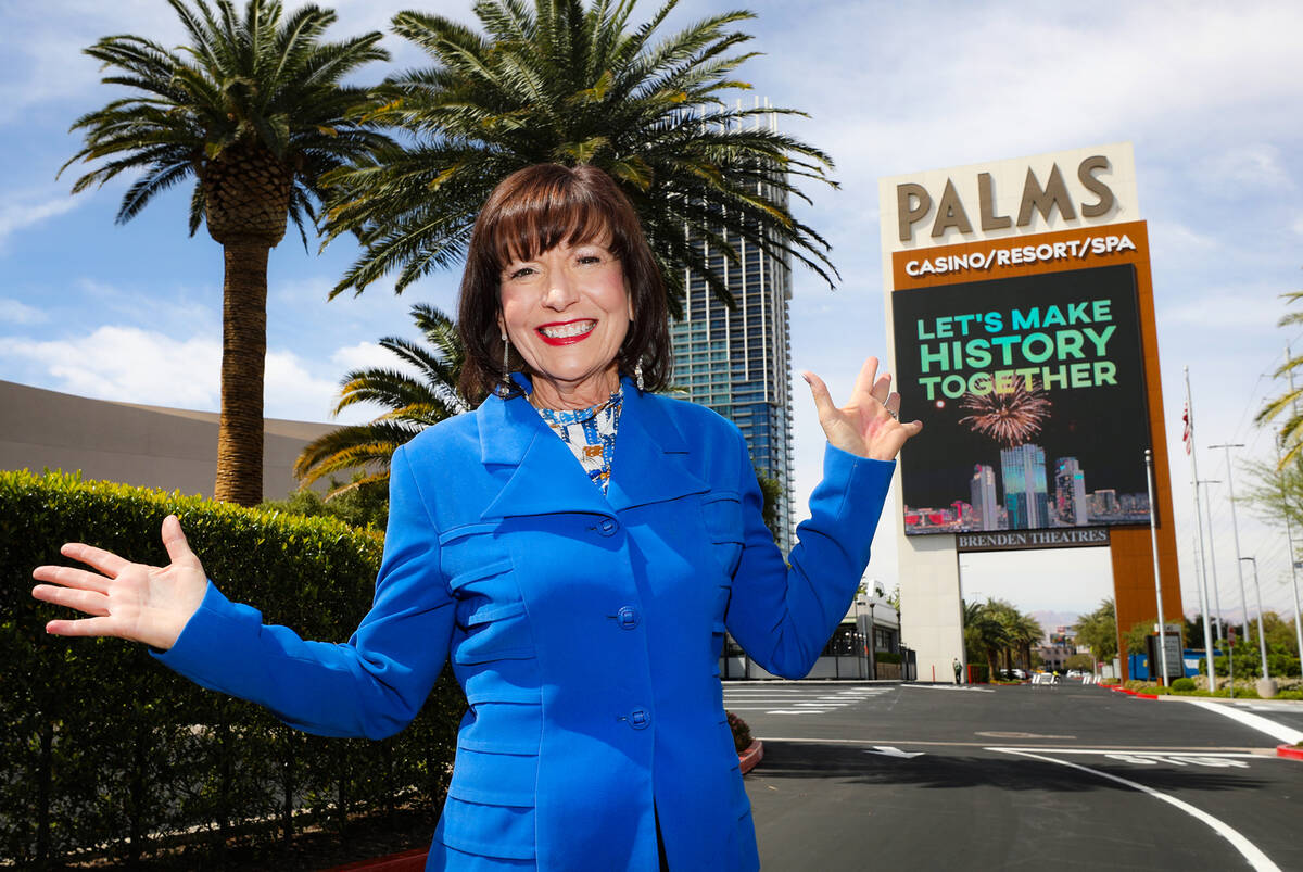 Cynthia Kiser Murphey, general manager of the Palms, outside the casino in Las Vegas, Monday, A ...