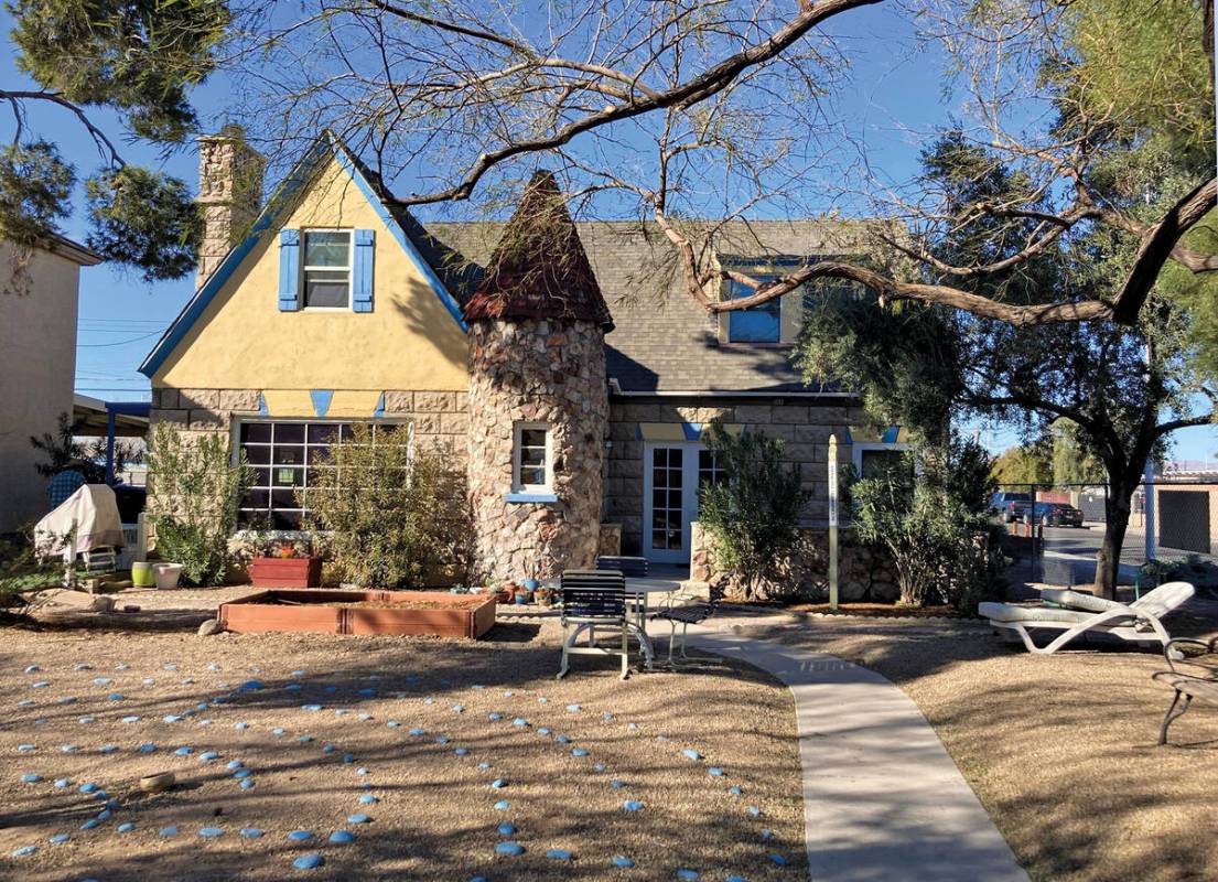 This Tudor revival house was built in the early 1930s by LeRoy Christensen and is one of two ho ...