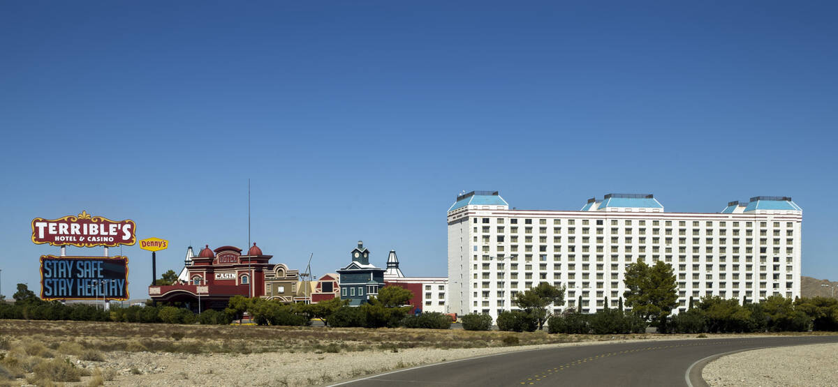 This Sept. 4, 2020, file photo shows Terrible's hotel & casino in Jean. (L.E. Baskow/Las Ve ...