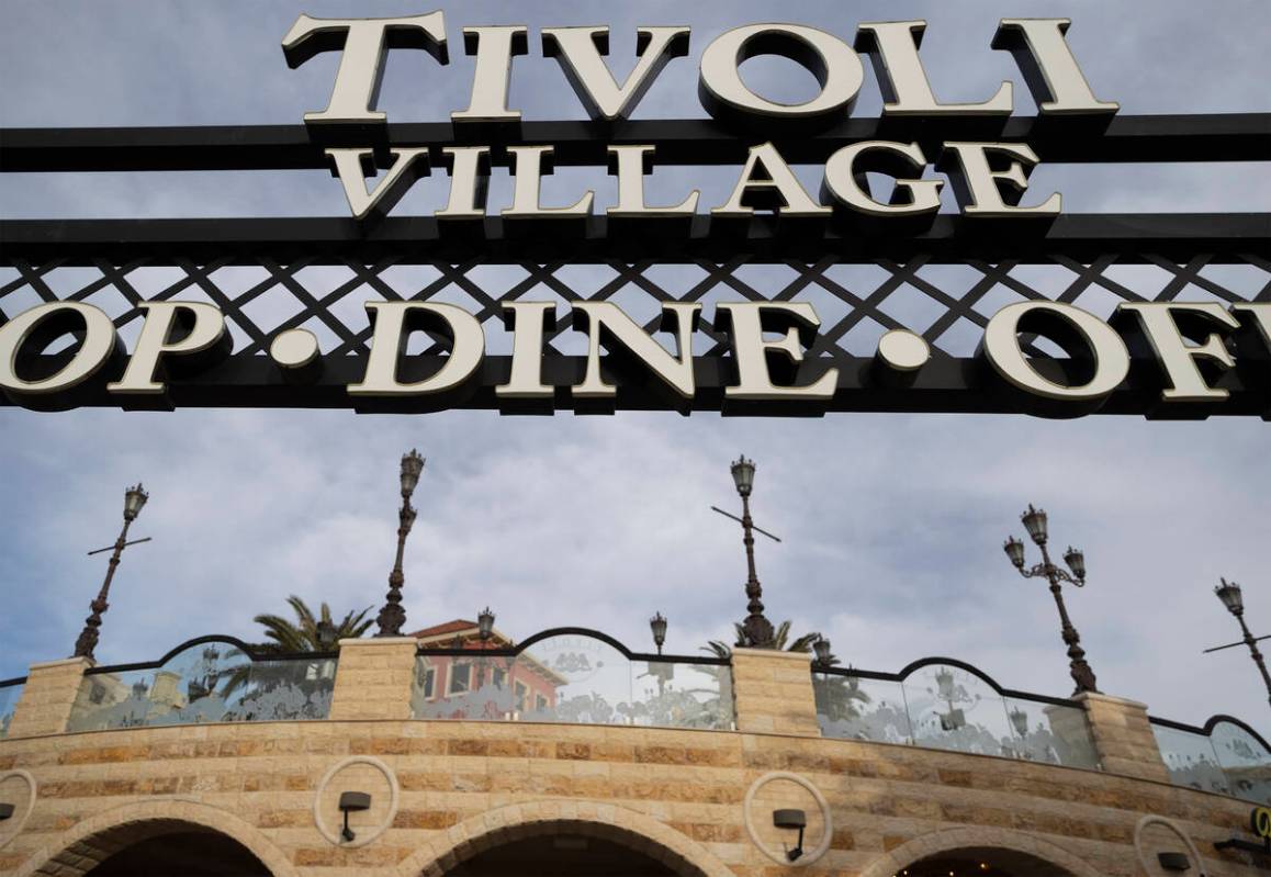 Tivoli Village on Monday, Jan. 10, 2022, in Las Vegas. (Benjamin Hager/Las Vegas Review-Journal ...