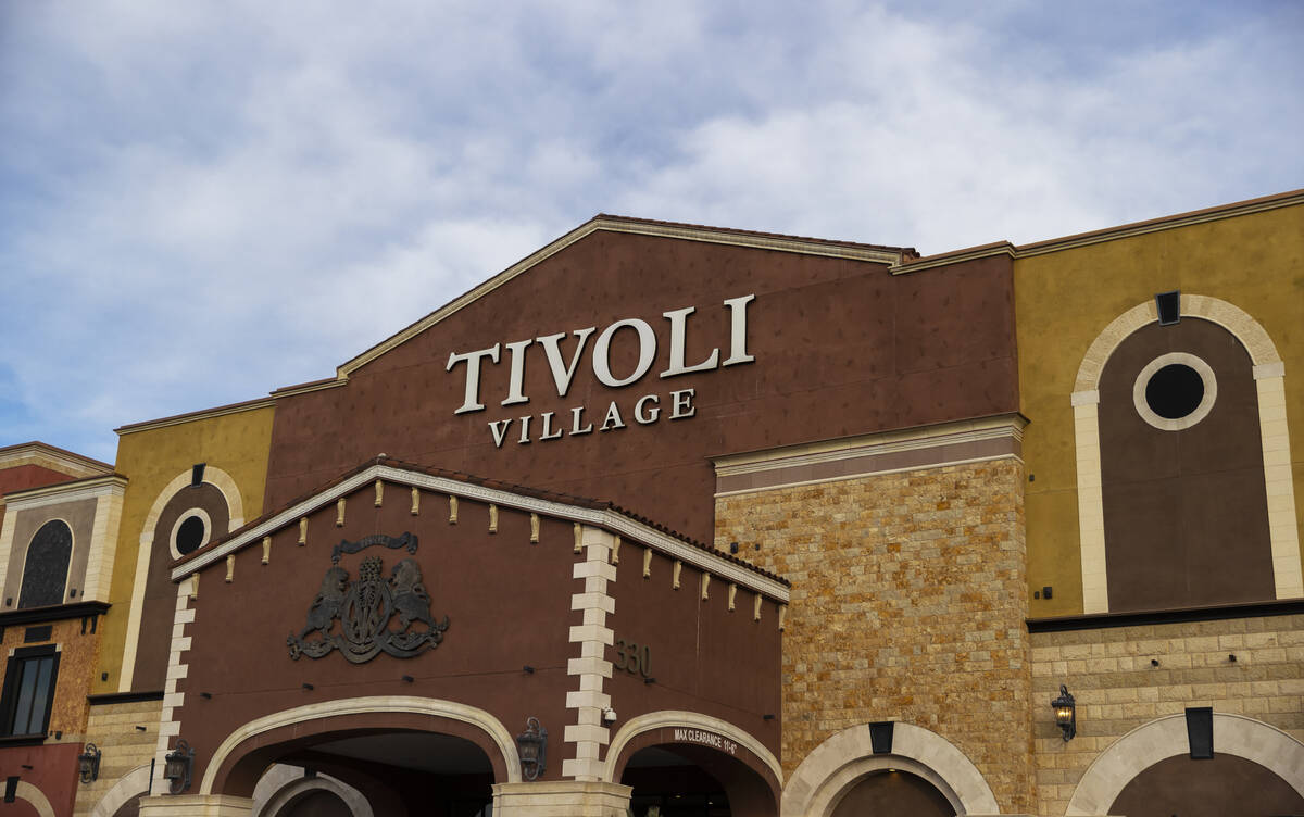 Tivoli Village on Monday, Jan. 10, 2022, in Las Vegas. (Benjamin Hager/Las Vegas Review-Journal ...