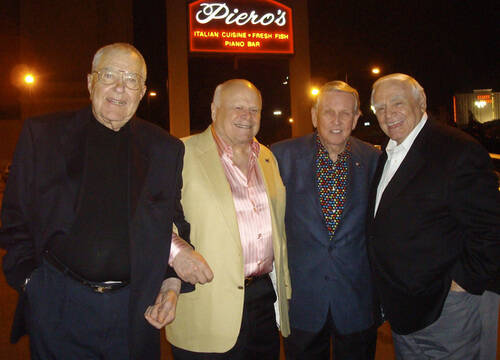 Celebrities came to Piero's over four decades. Friends from left, race car icon Carroll Shelby, ...