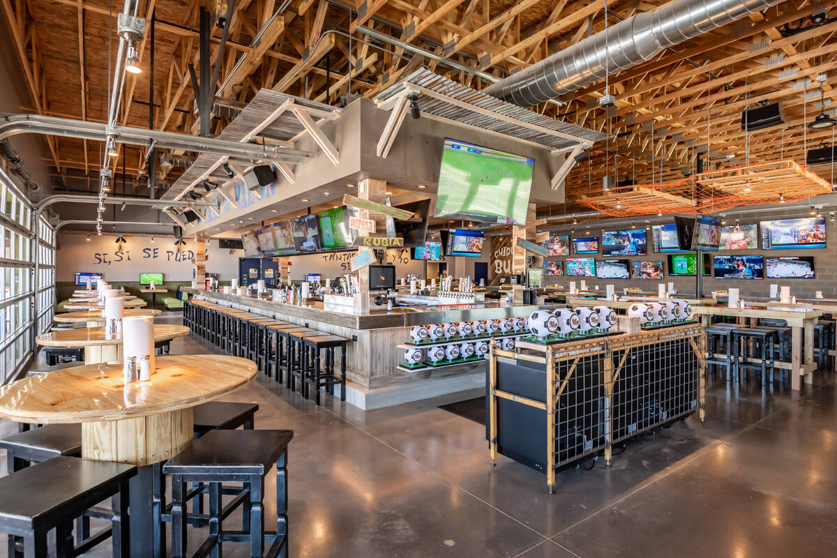 The interior of the Ojos Locos Sports Cantina in Tucson, Ariz. The company is partnering with L ...