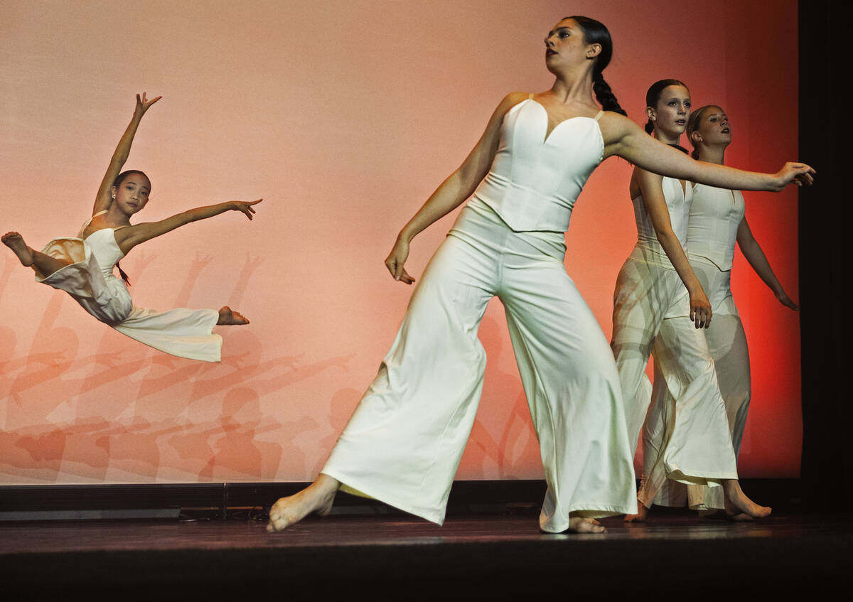 Academy of Nevada Ballet Theatre students perform during NBT’s 38th Annual Black & W ...