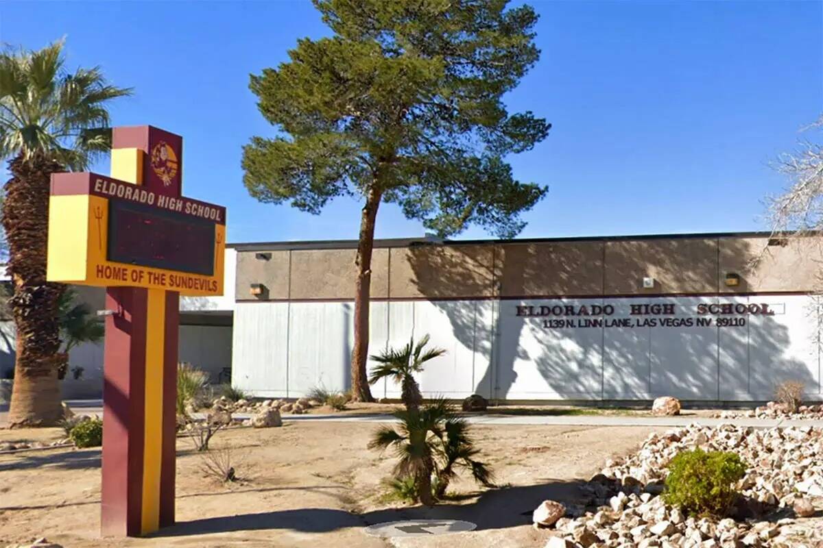 Eldorado High School in Las Vegas. (L.E. Baskow/Las Vegas Review-Journal) @Left_Eye_Images