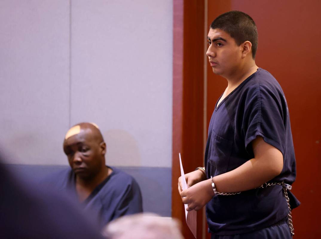 Jonathan Eluterio Martinez Garcia appears in court for a status check at the Regional Justice C ...