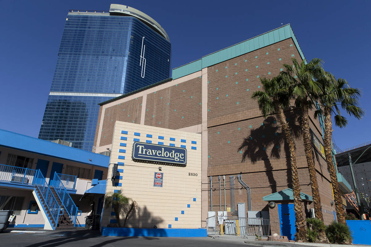 The Travelodge motel at 2830 Las Vegas Boulevard South and nearby property, which is listed for ...