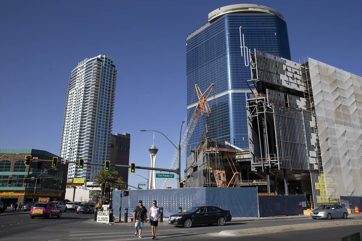 Fontainebleau Las Vegas on Wednesday, April 13, 2022, in Las Vegas. (Ellen Schmidt/Las Vegas Re ...