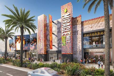 A rendering of the renovations coming to the Miracle Mile Shops at Planet Hollywood (Courtesy o ...