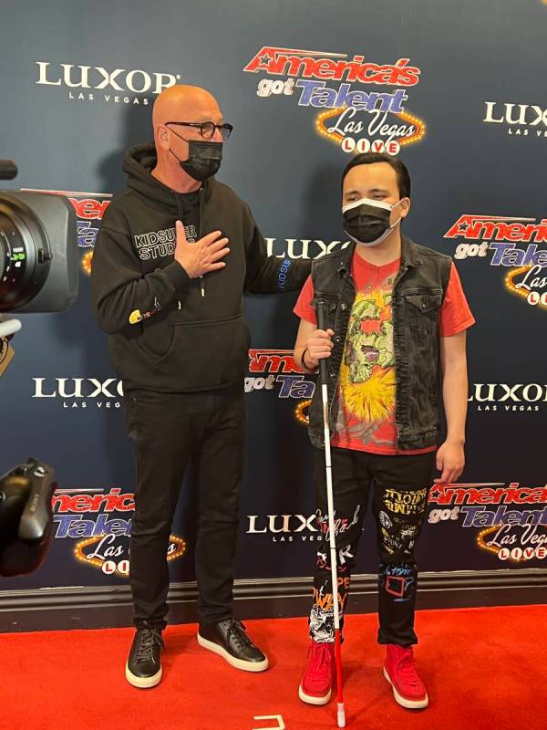 "America’s Got Talent Las Vegas Live!" judge and comic Howie Mandel and champion Kodi Lee are ...